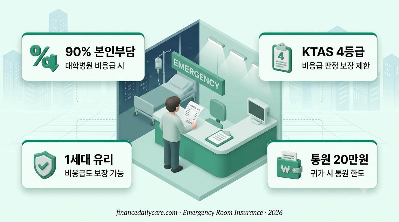 응급실 비용, 보험으로 돌려받을 수 있을까?