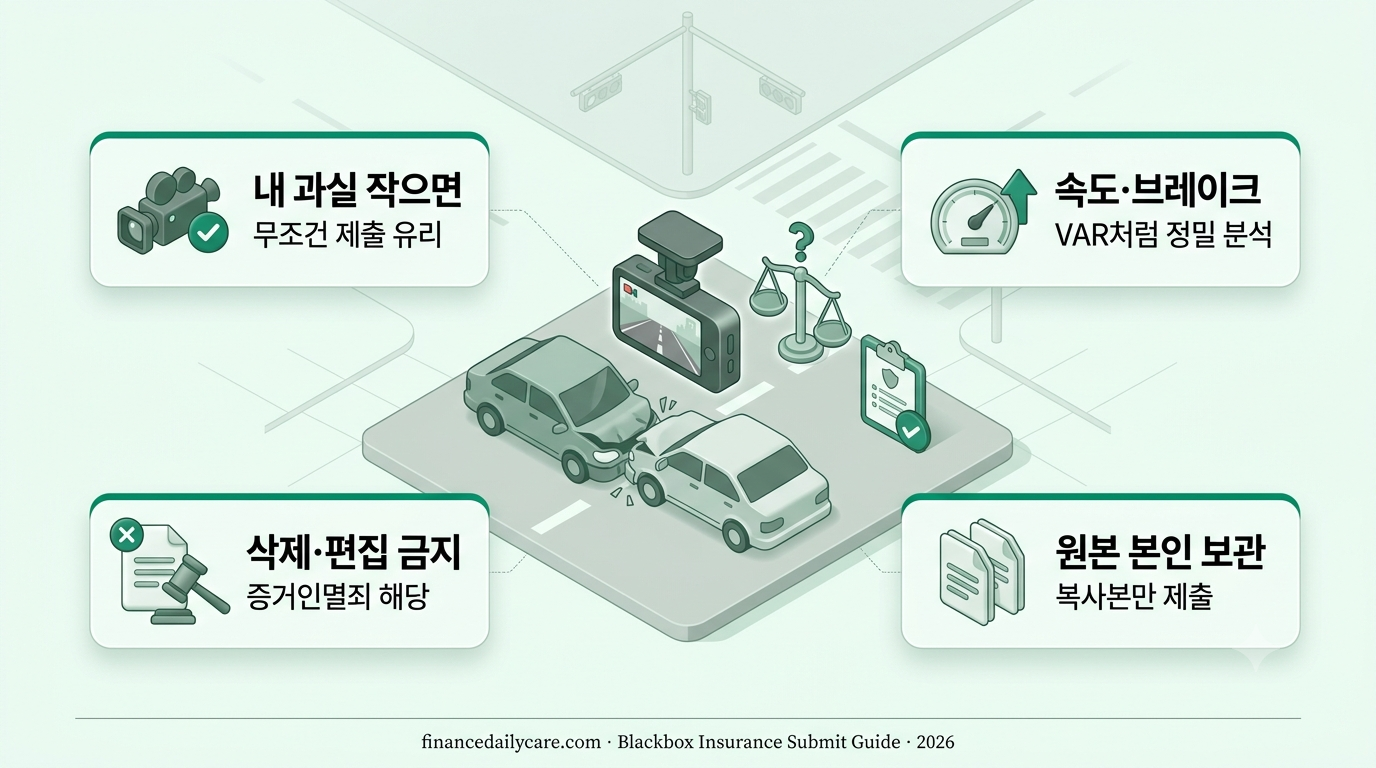 블랙박스 영상 보험사 제출, 유리할까 불리할까?
